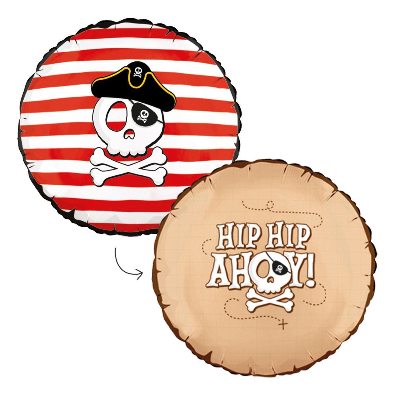 Folieballong Hip Hip Ahoy