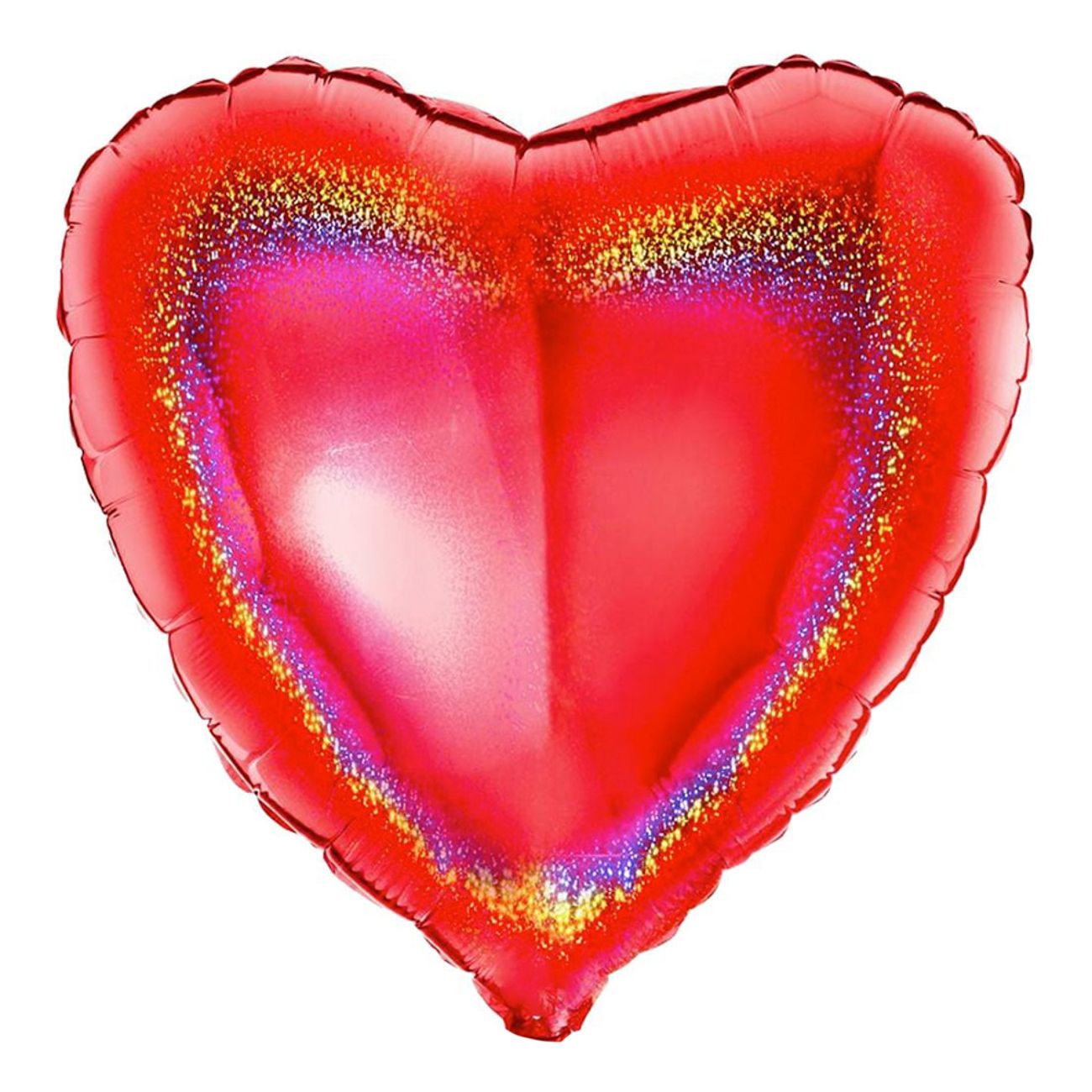 Folieballong Hjerte Glitter Rød