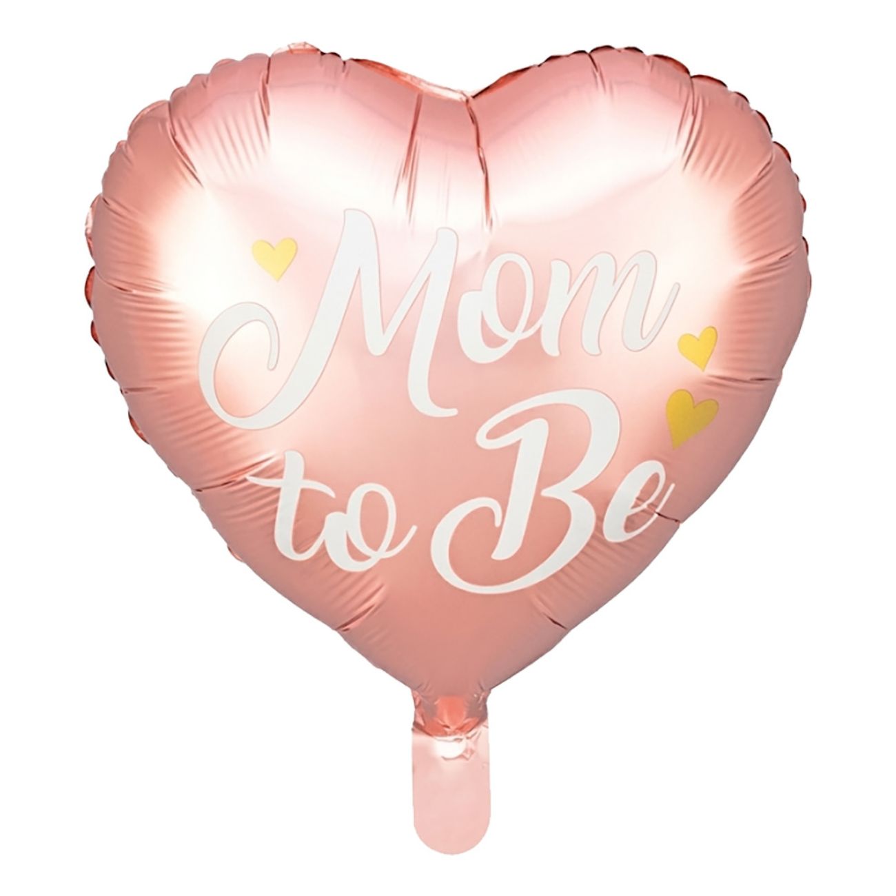 Folieballong Hjärta Mom to Be Rosa