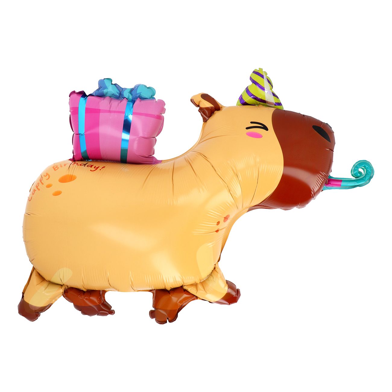 Folieballong Kapybara Happy Birthday