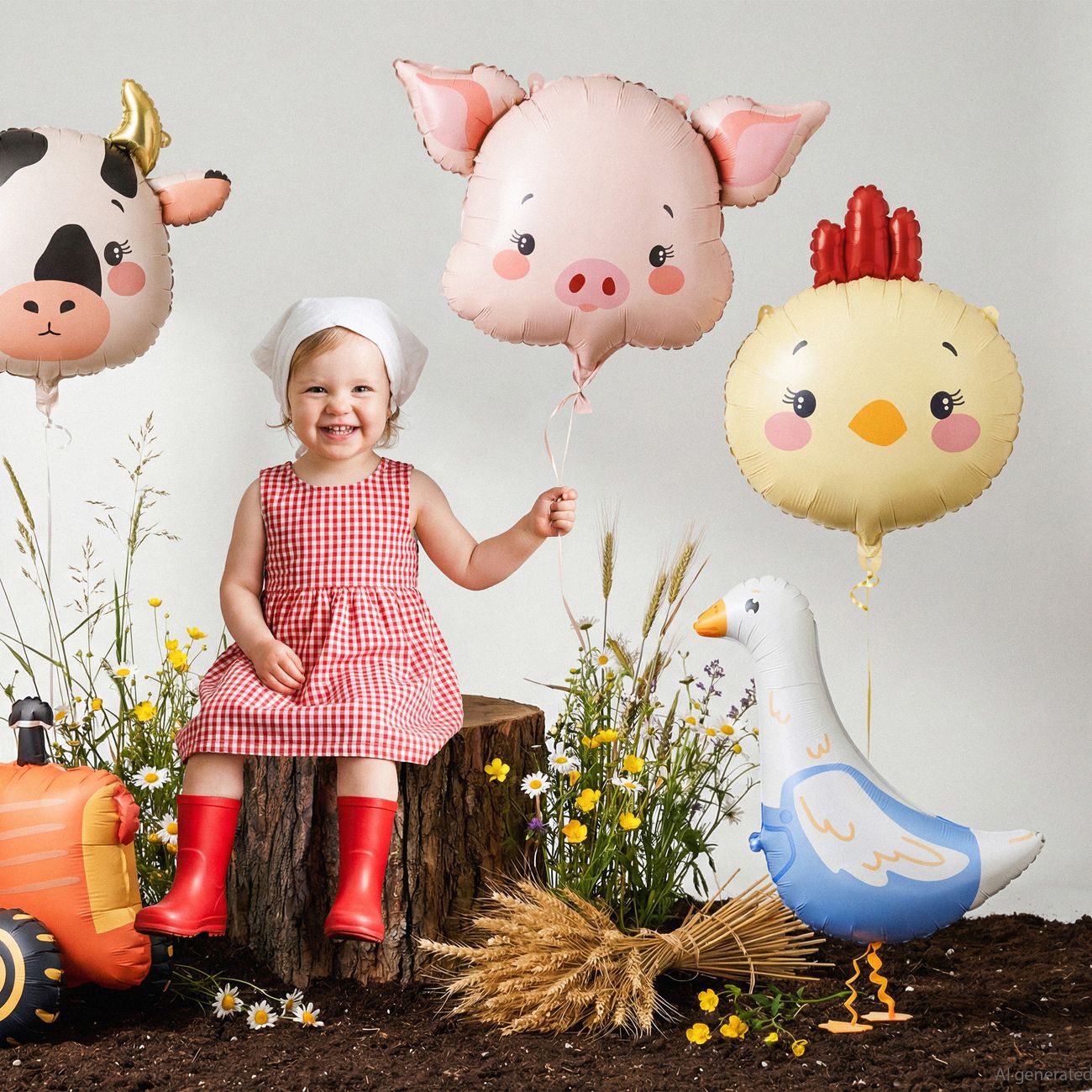 Folieballong Kylling