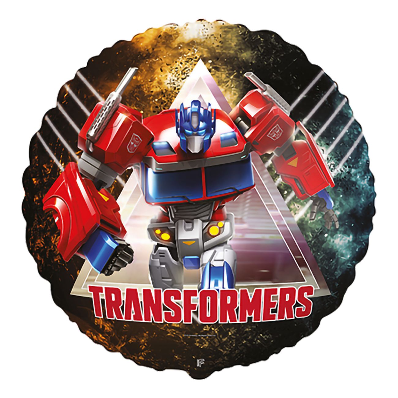 Folieballong Rund Transformers™ Optimus Prime