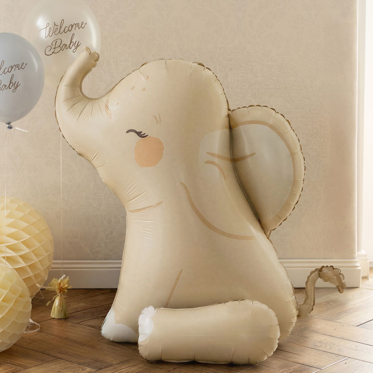 Folieballong Sittande Elefant