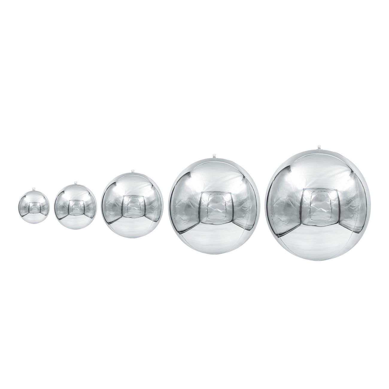 Folieballong Speilball Sølv 3-pakning