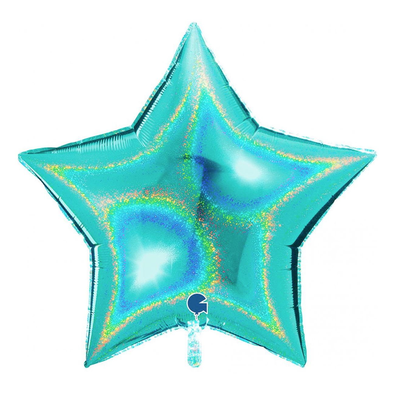 folieballong-stjarna-glitter-turkos-1