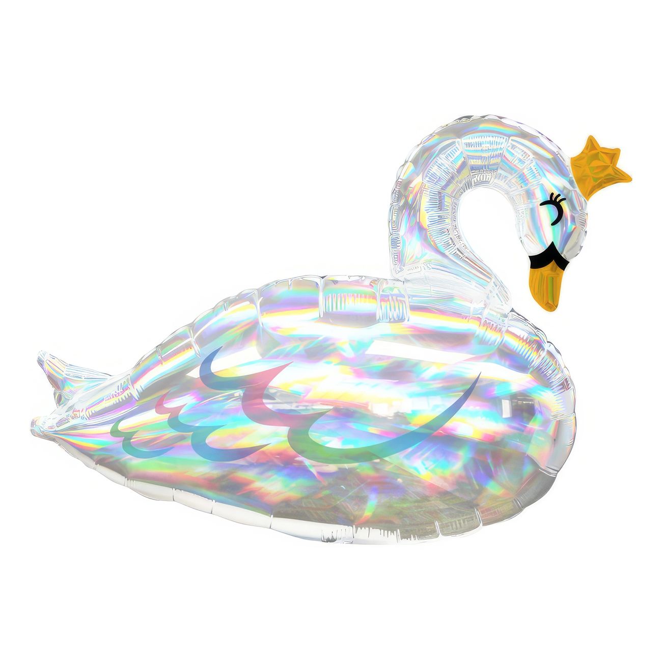folieballong-svan-fargskimrande-shape-95848-1