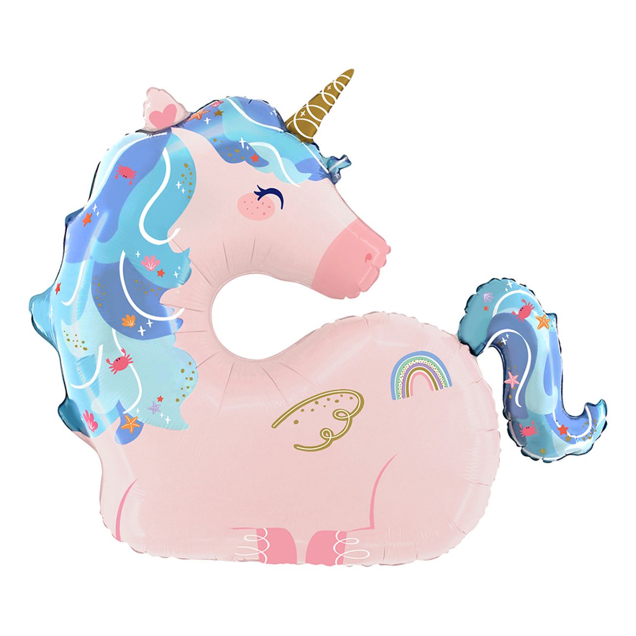 Folieballong Unicorn Sea Shape