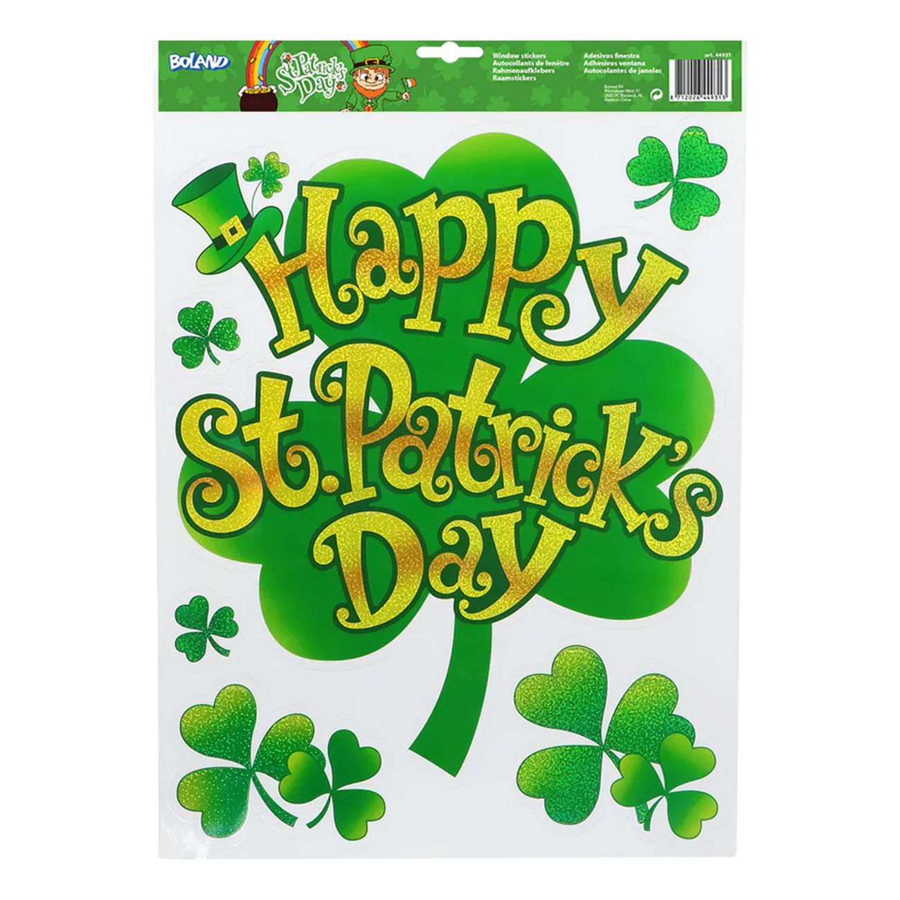 Fönsterstickers Happy St Patricks Day