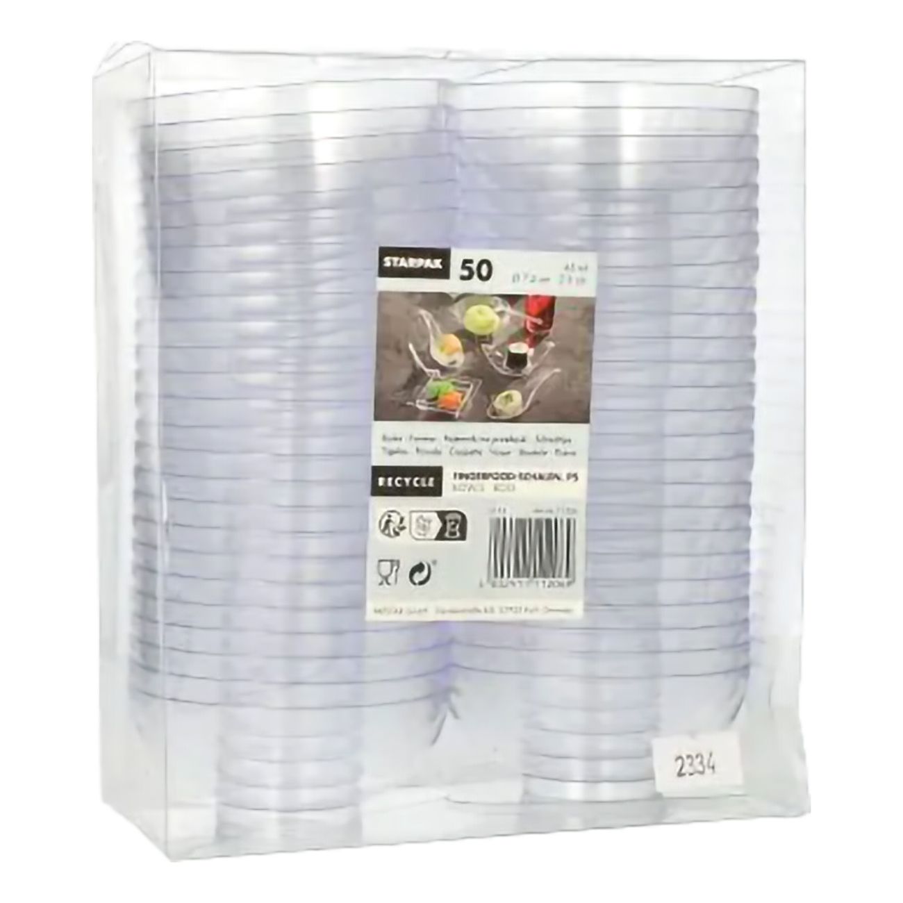 Formar Fingerfood Rund Transparent