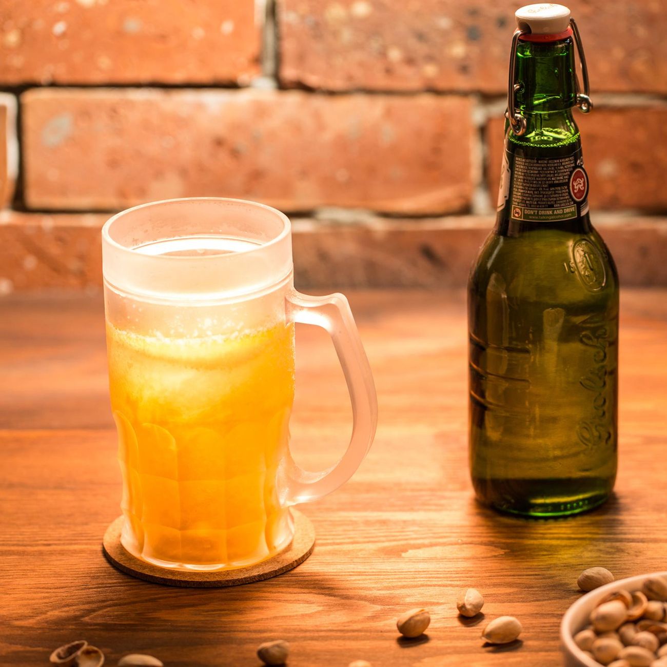 Frysbart Ölglas Guld