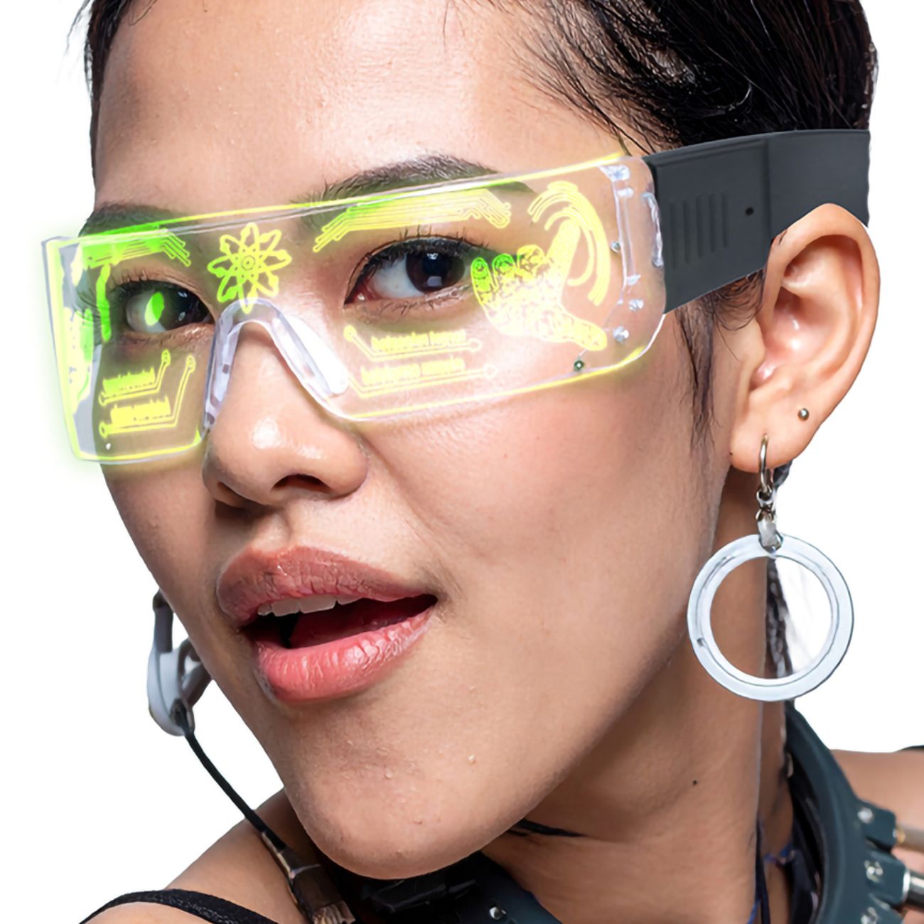 Futuristiska LED-glasögon