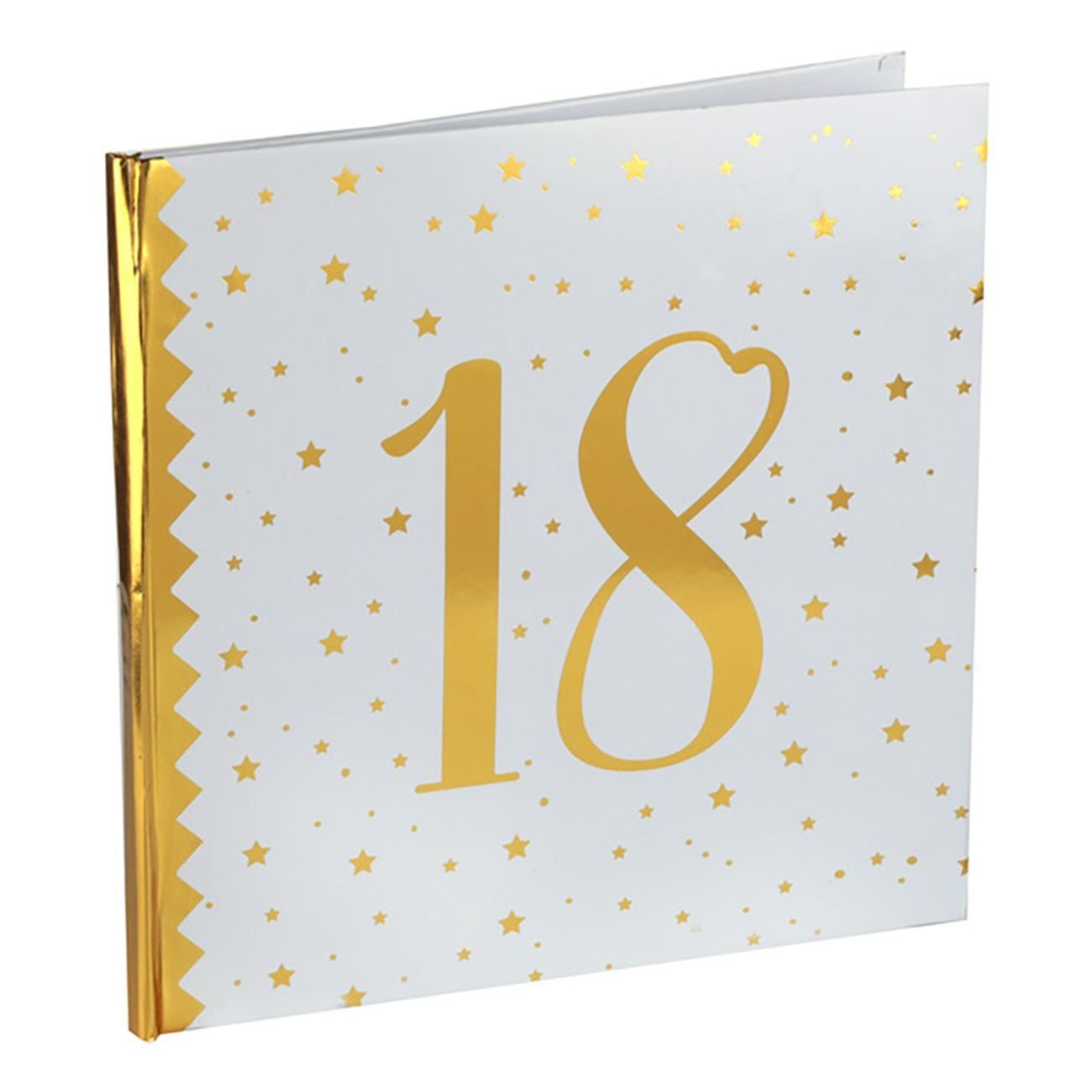 Gästbok 18 Vit/Guld