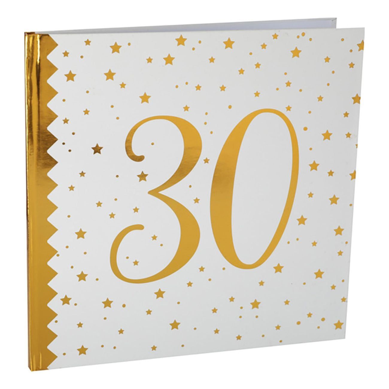 Gästbok 30 Vit/Guld
