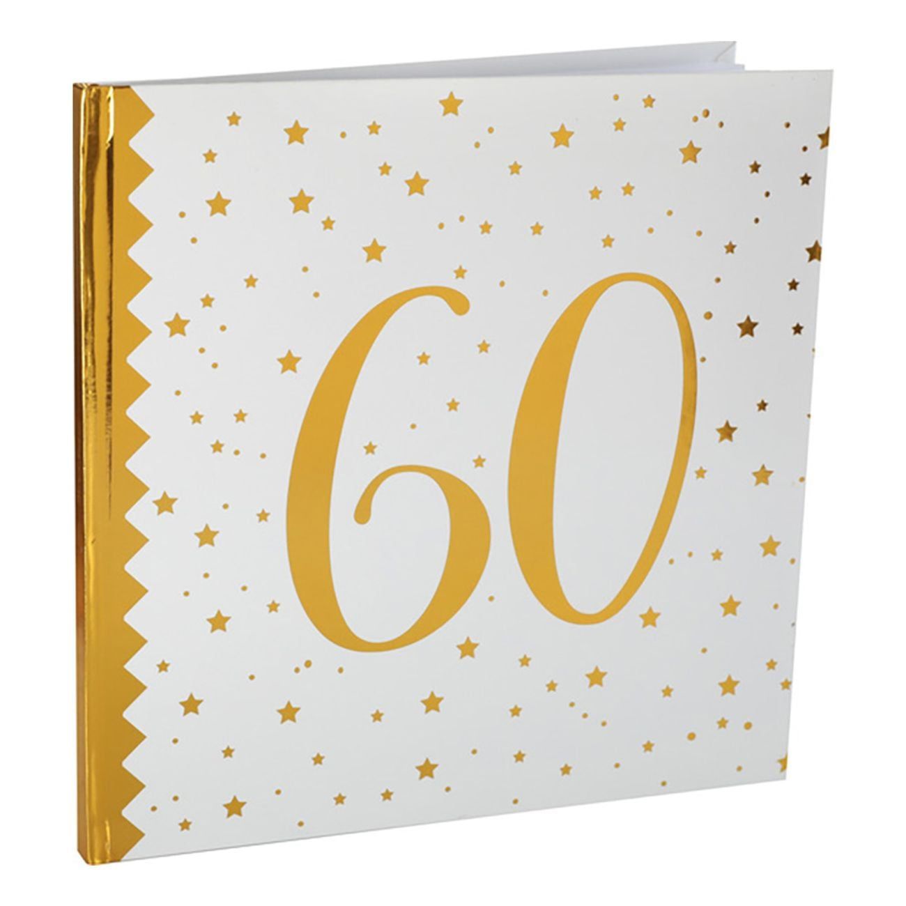 Gästbok 60 Vit/Guld
