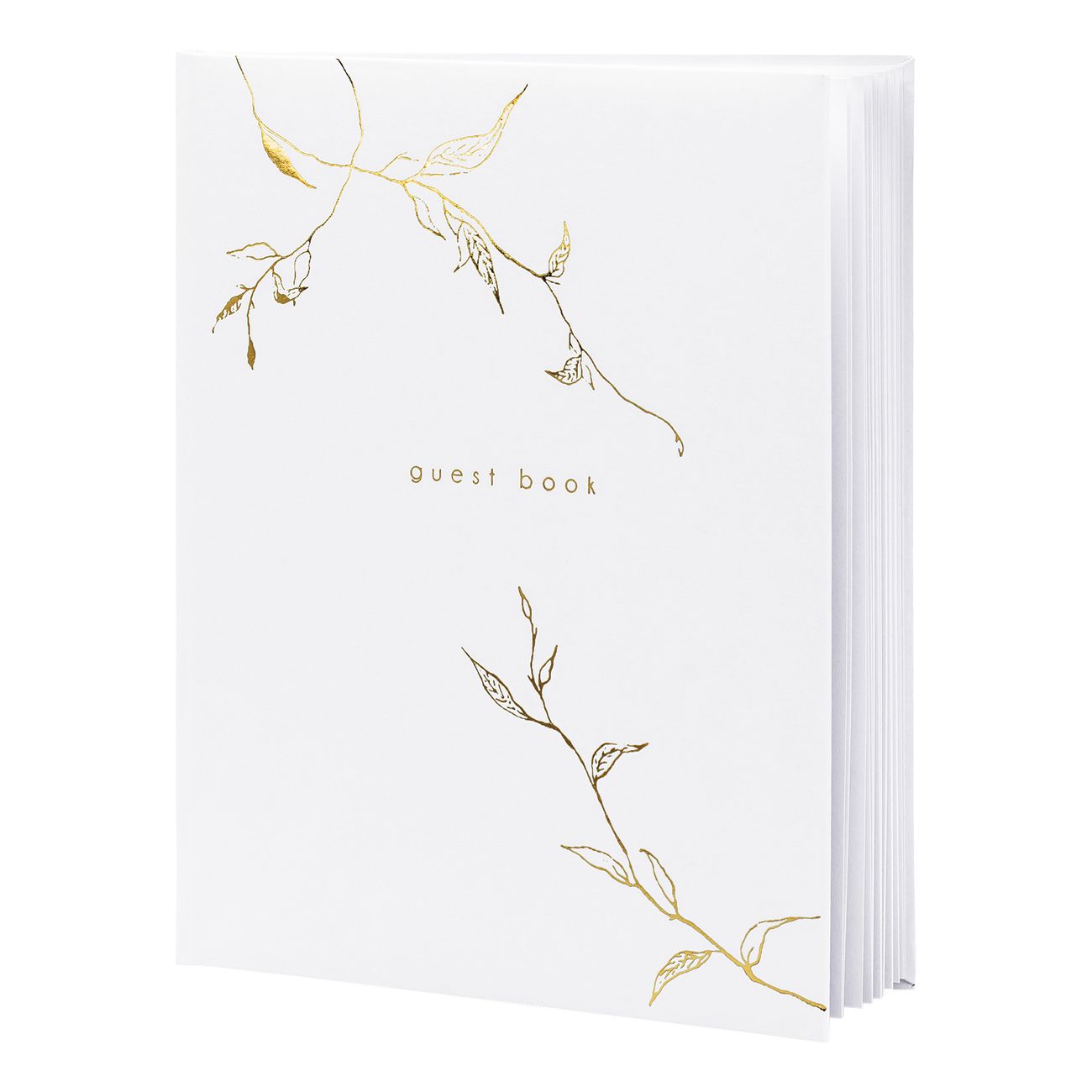 Gästbok Vit/Guld
