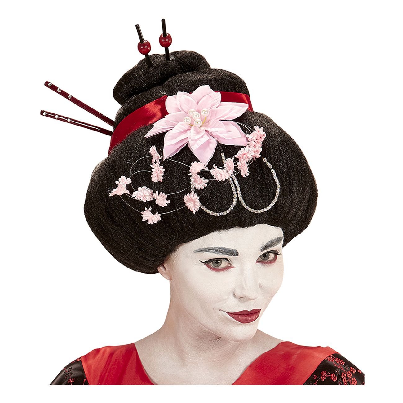 geisha-svart-peruk-med-blommor-1