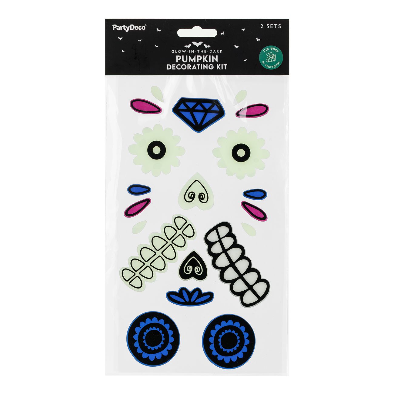 Gel Stickers til Græskar Day of the Dead