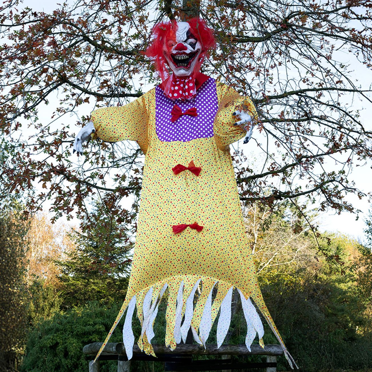 Gigantisk Hängande Läskig Clown Prop