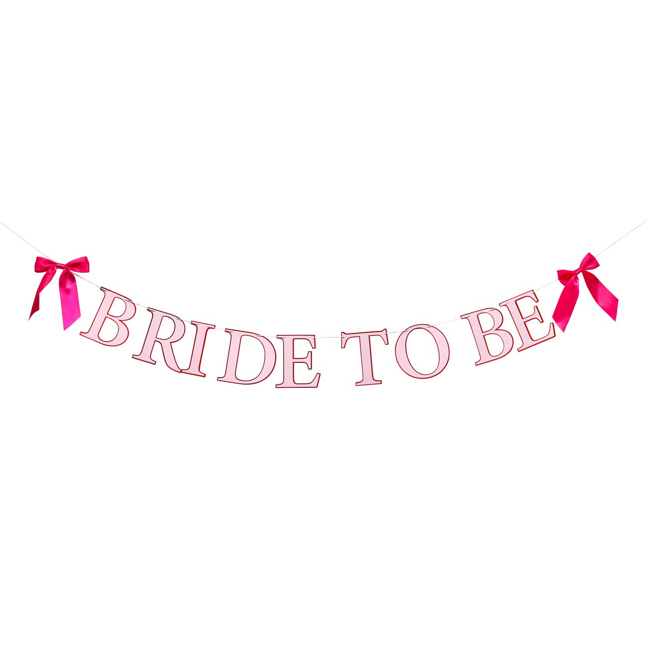 Girlang Bride to Be Rosa med Rosetter
