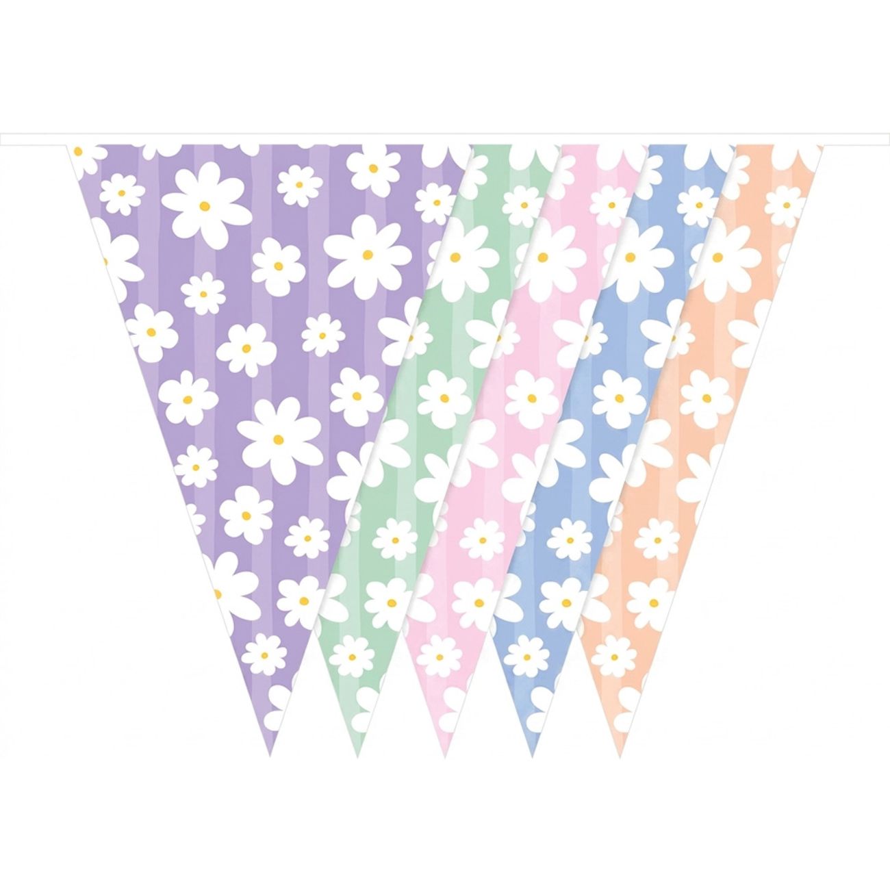 Girlang Daisy Blommor Pastell