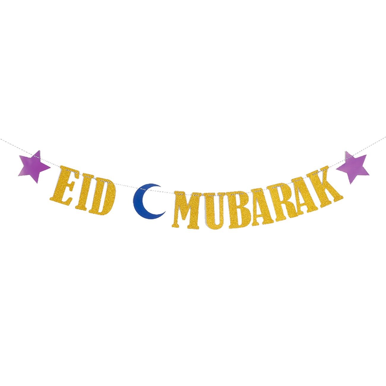 girlang-eid-mubarak-guld-glitter-106213-1