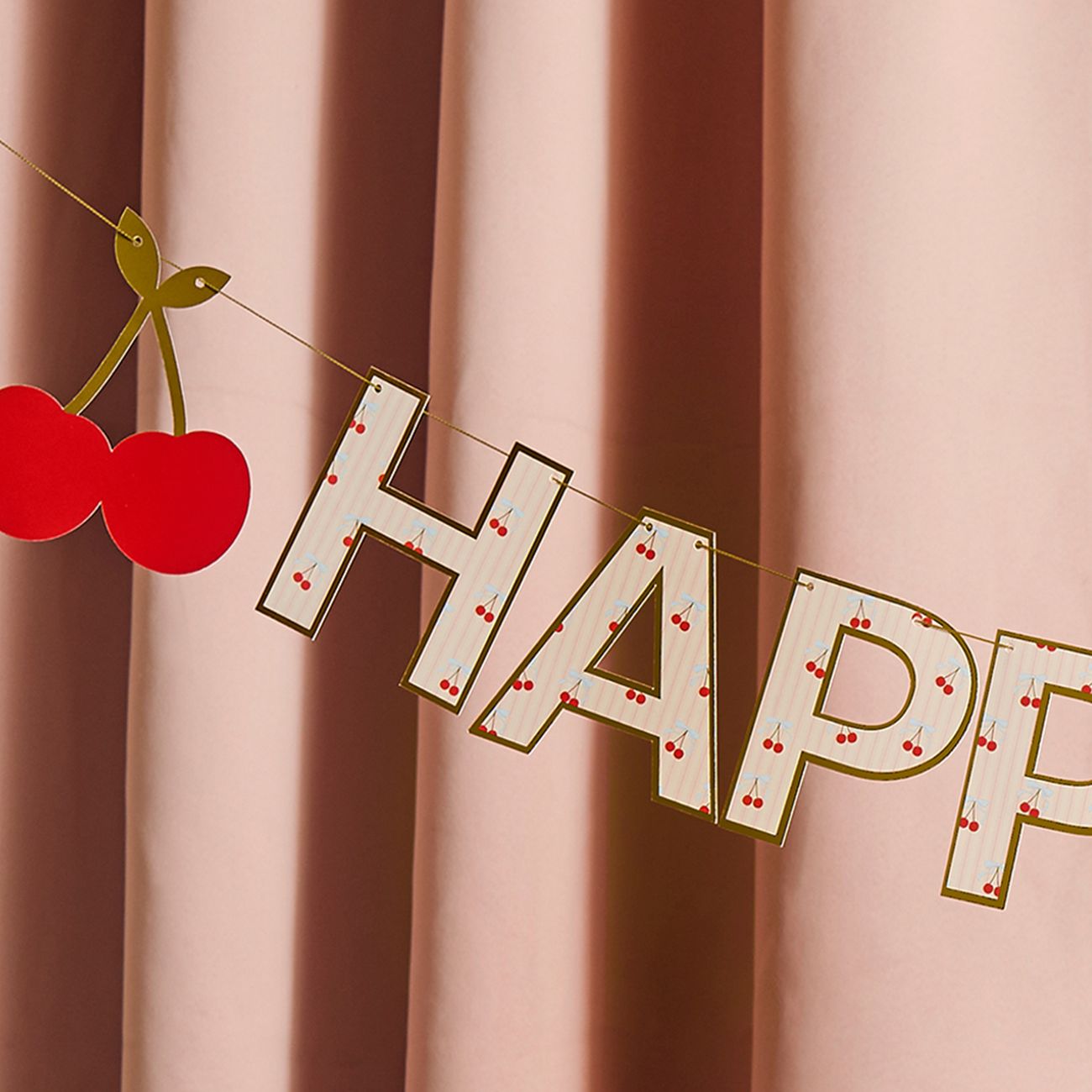 Girlang Happy Birthday Körsbär