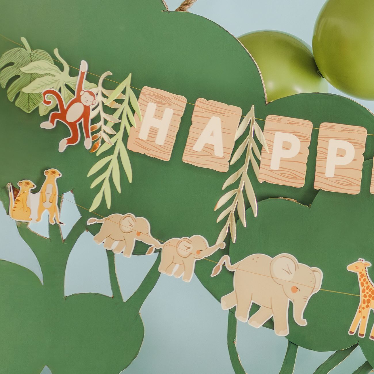 Girlanger Happy Birthday Safari Party