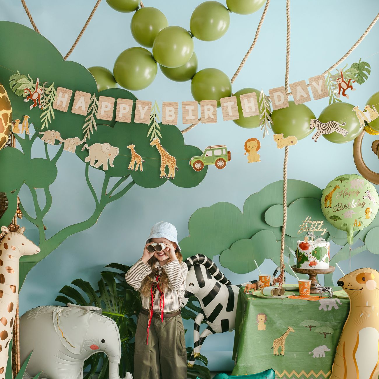 Girlanger Happy Birthday Safari Party