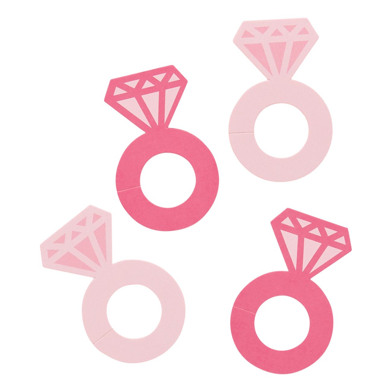 Glasmarkörer Ringar Rosa