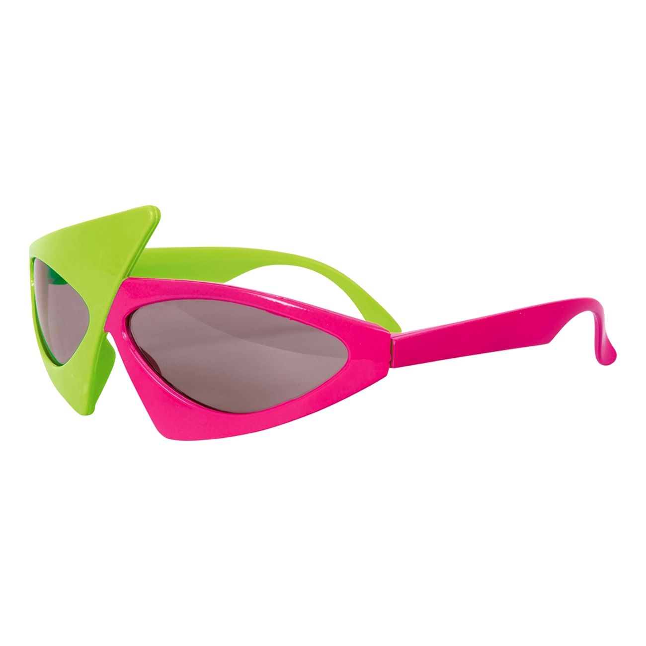 Glasögon 80's Asymmetriska Rosa/Grön