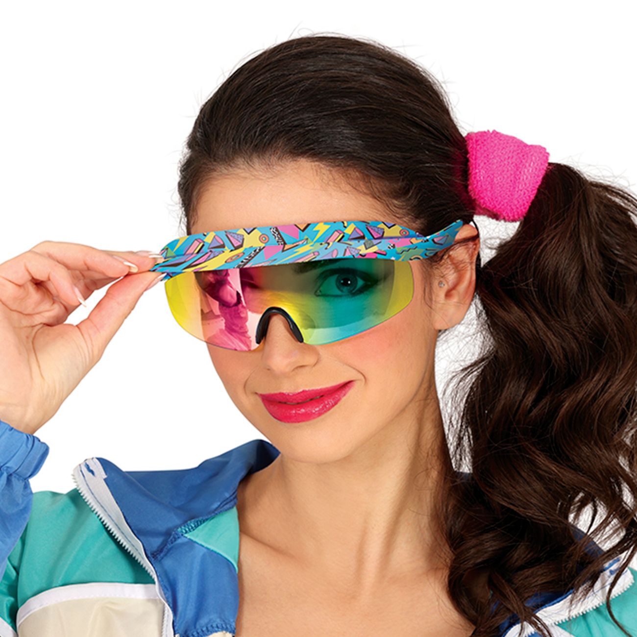 Glasögon 80's Blå/Grön