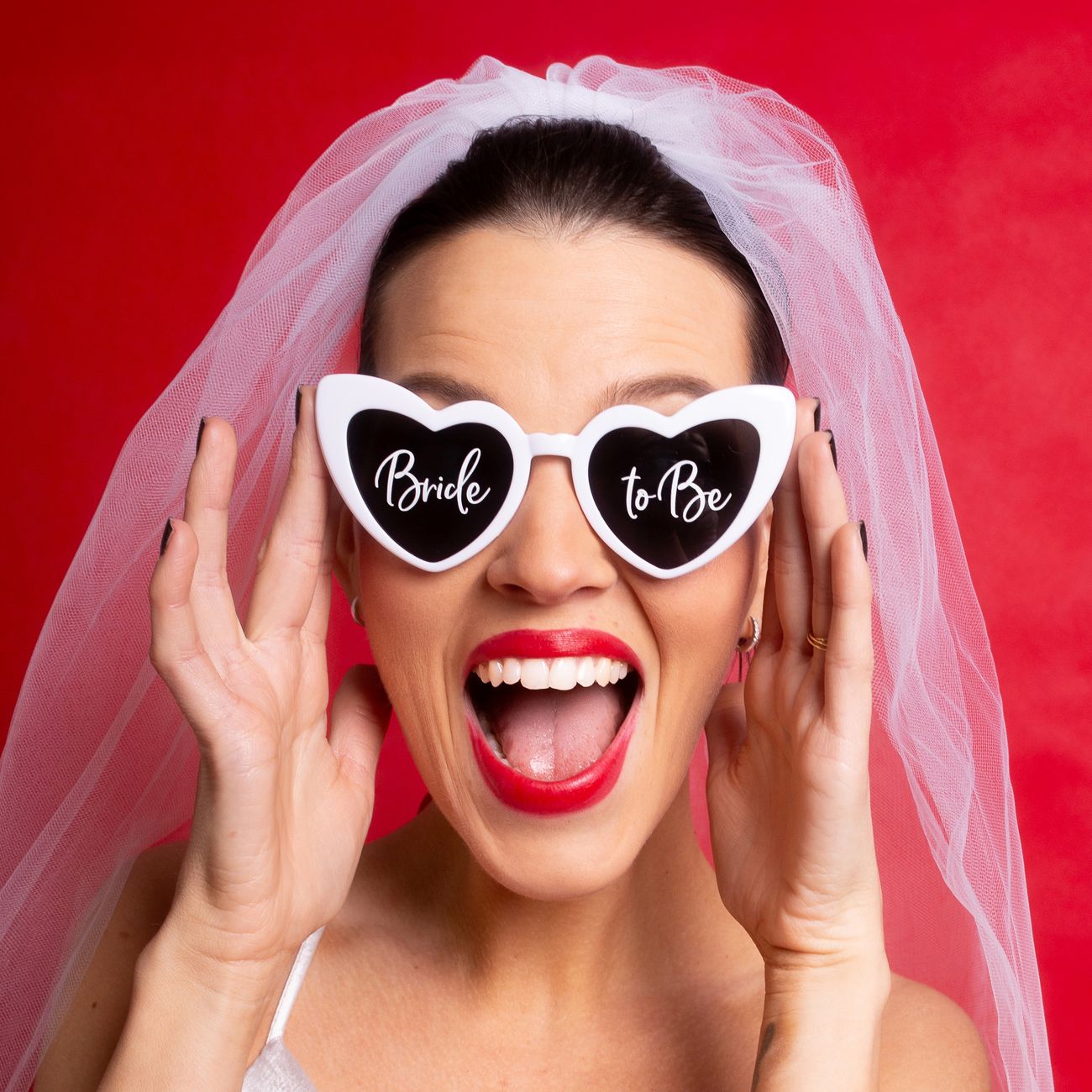 Glasögon Hjärta Bride to Be