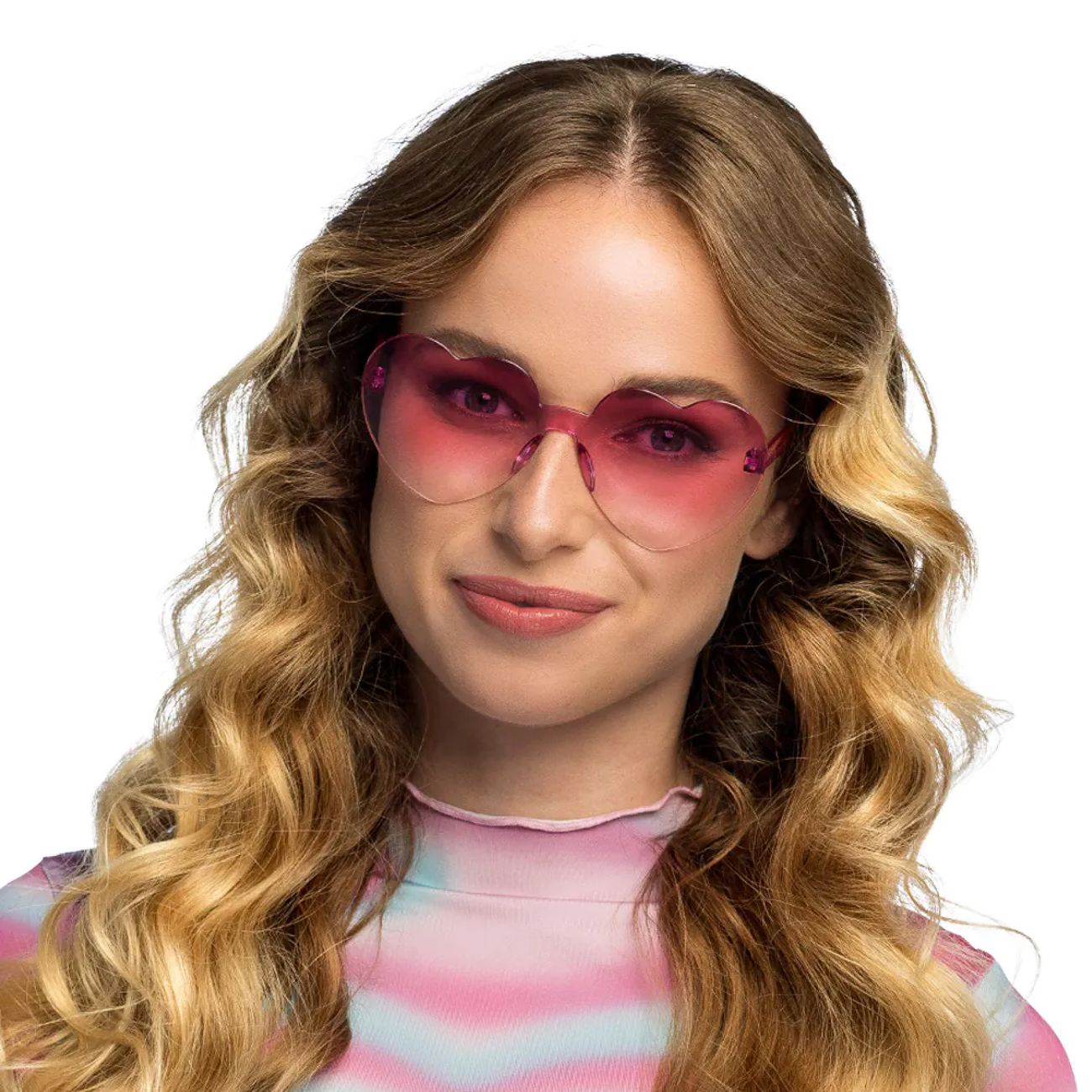 Glasögon Hjärtformade Rosa