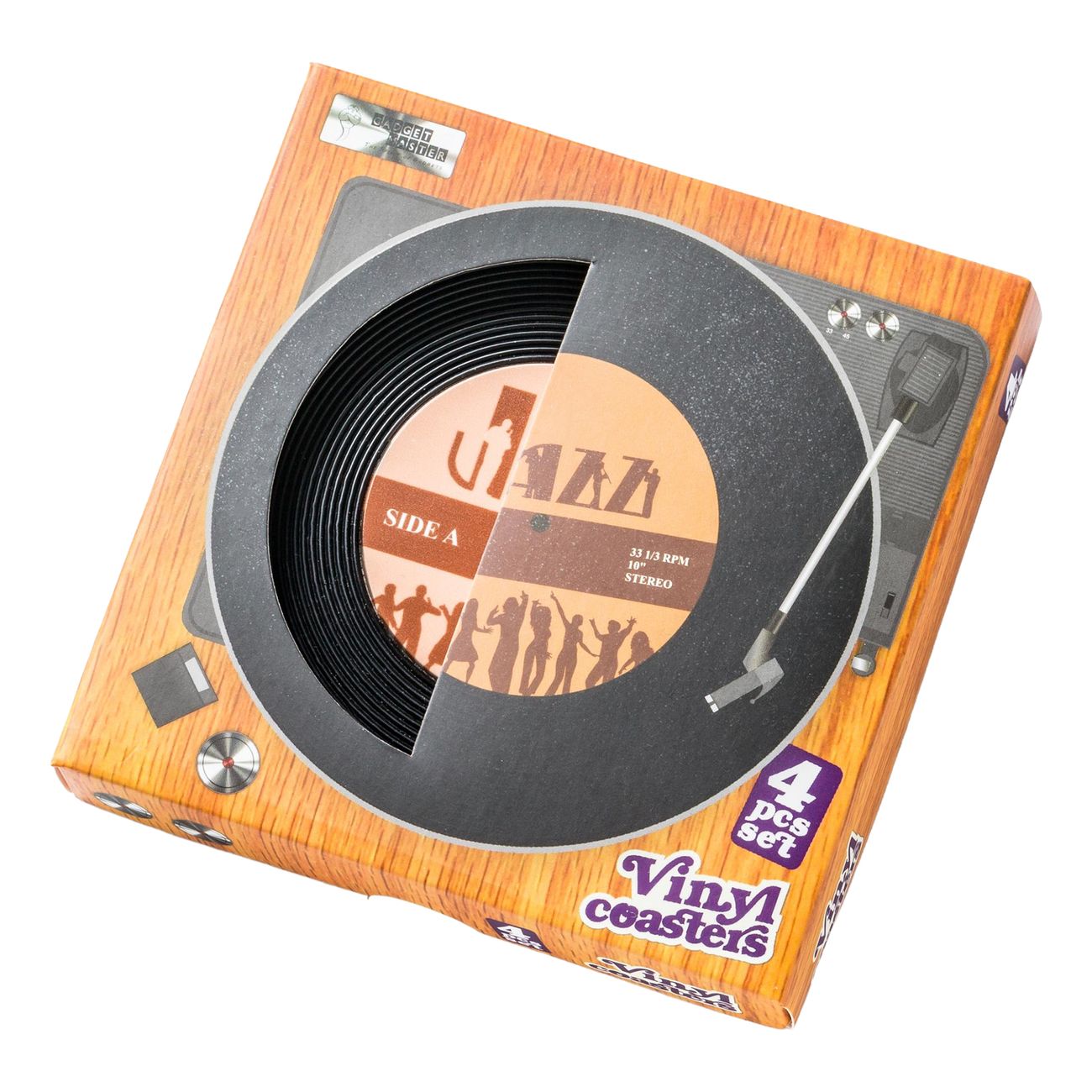 Glasunderlägg Vinylskivor