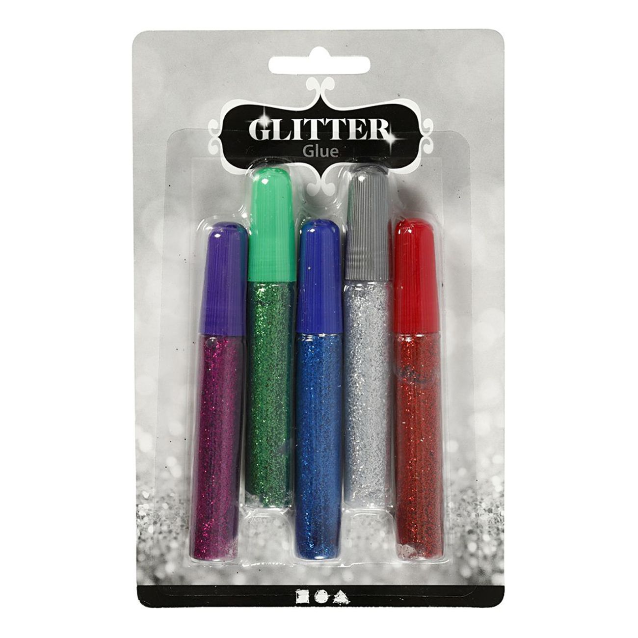 Glitterlim Mixade Färger