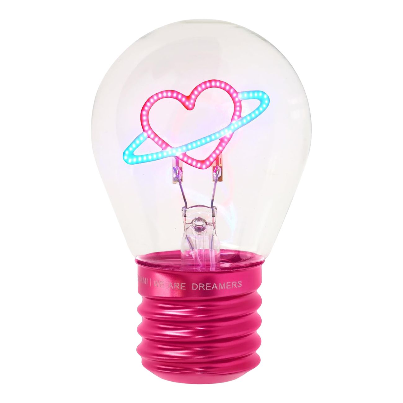 Glödlampsformad Bordslampa Planet Heart