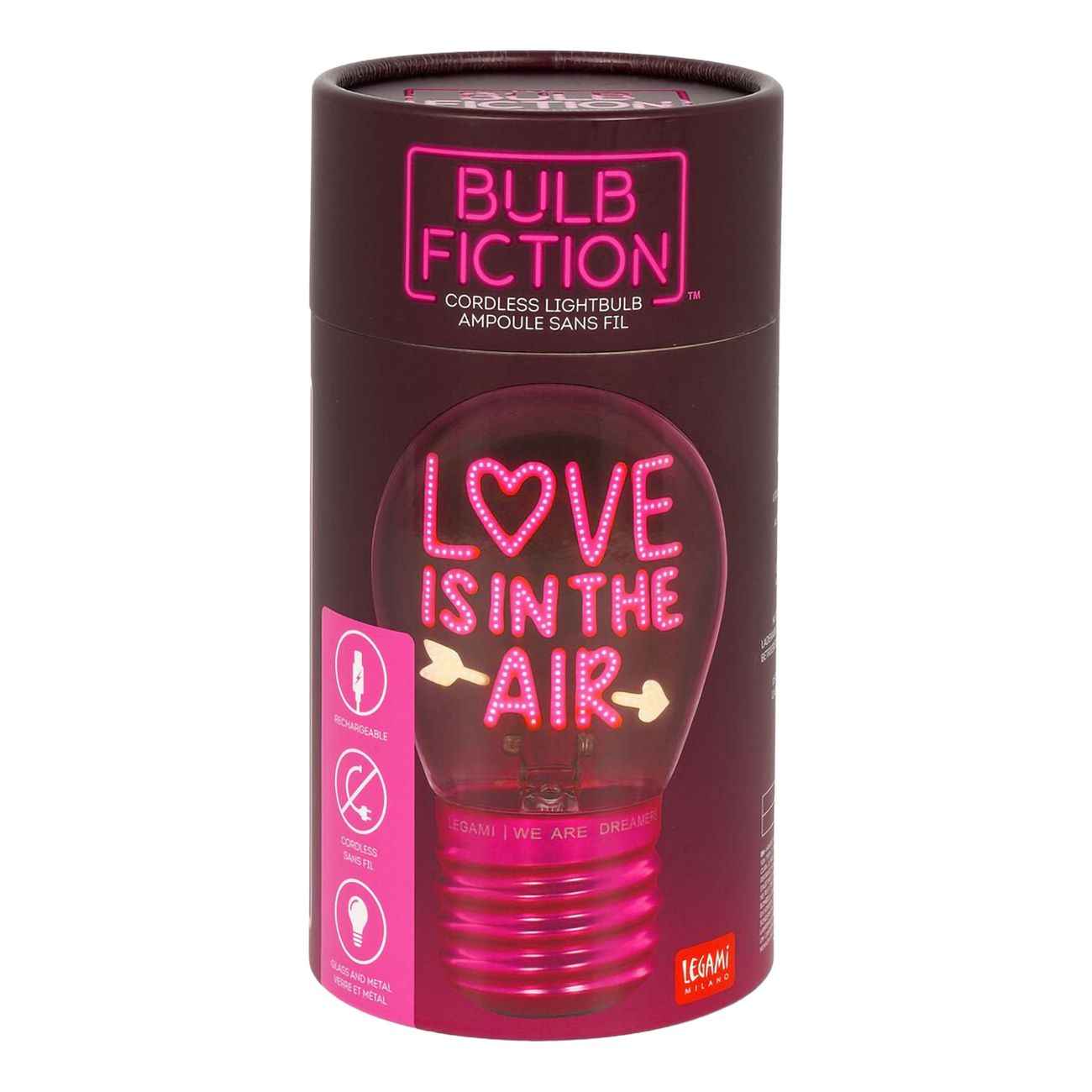 Glödlampsformad Bordslampa Love is in the air