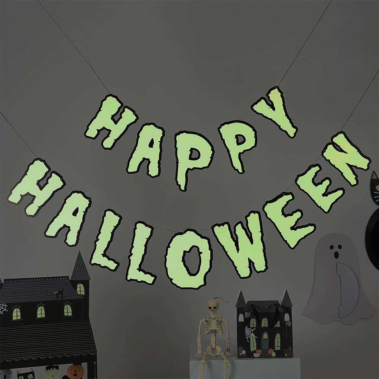 Glow In The Dark Happy Halloween Girlang