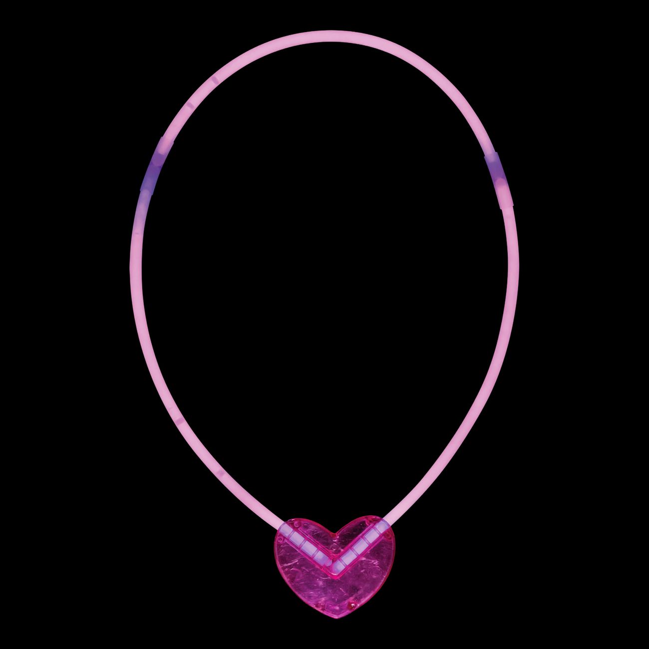 Glowstick Halsband med Hjärta