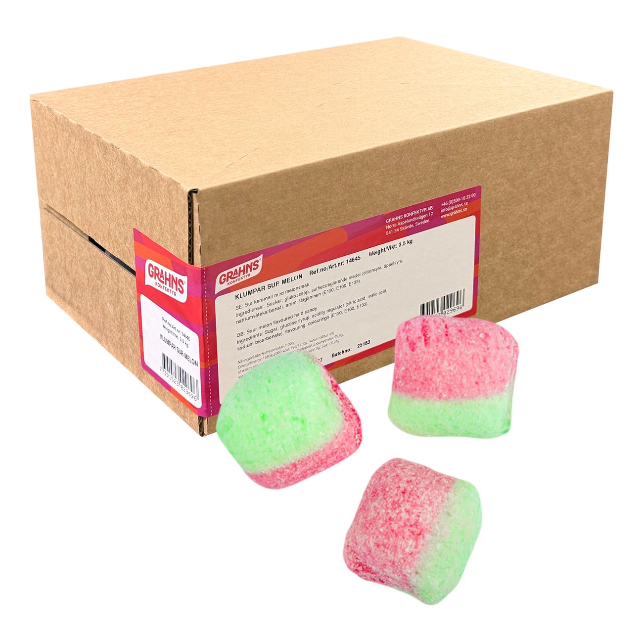 Grahns Klumpar Sur Melon Storpack