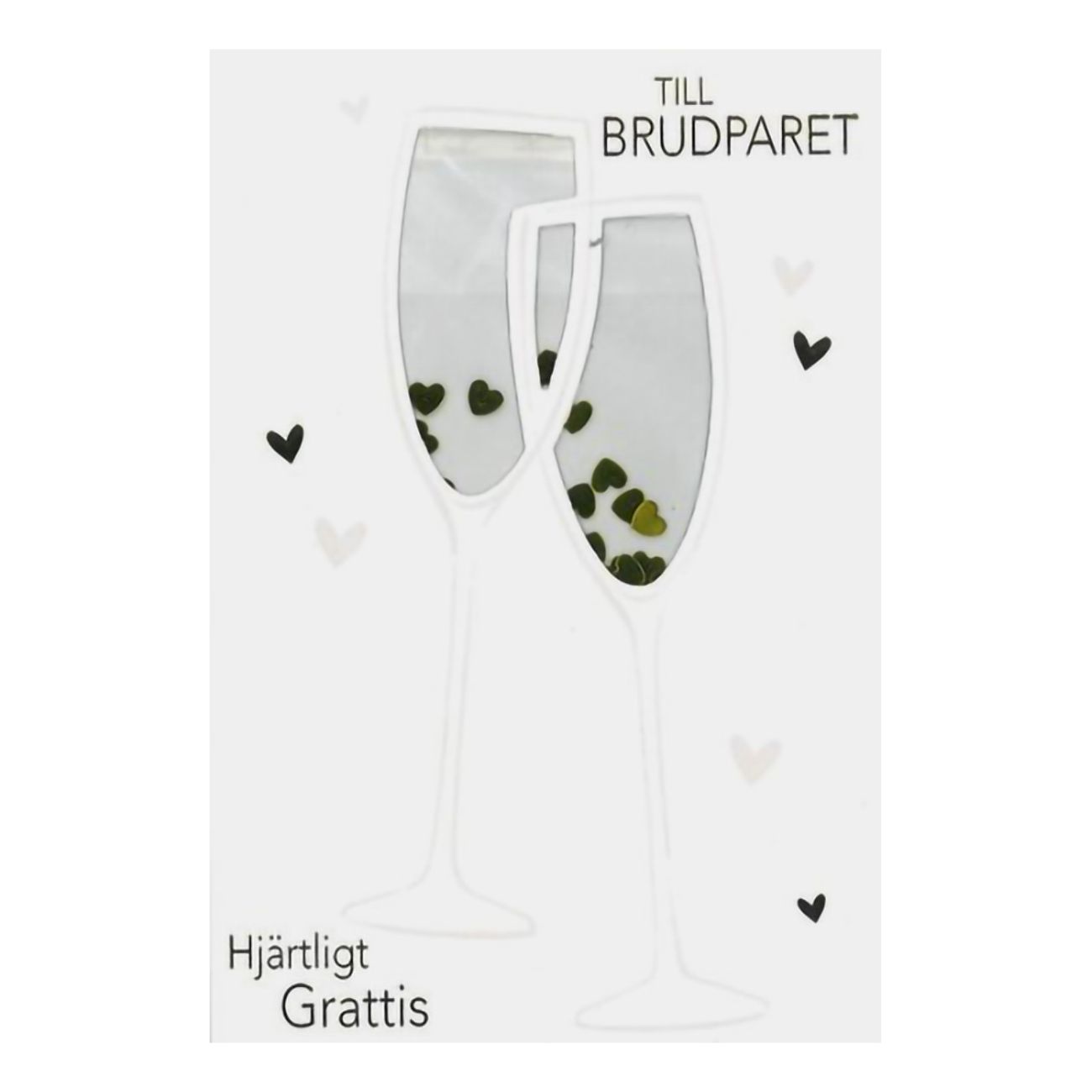 Gratulationskort Bröllop Glas