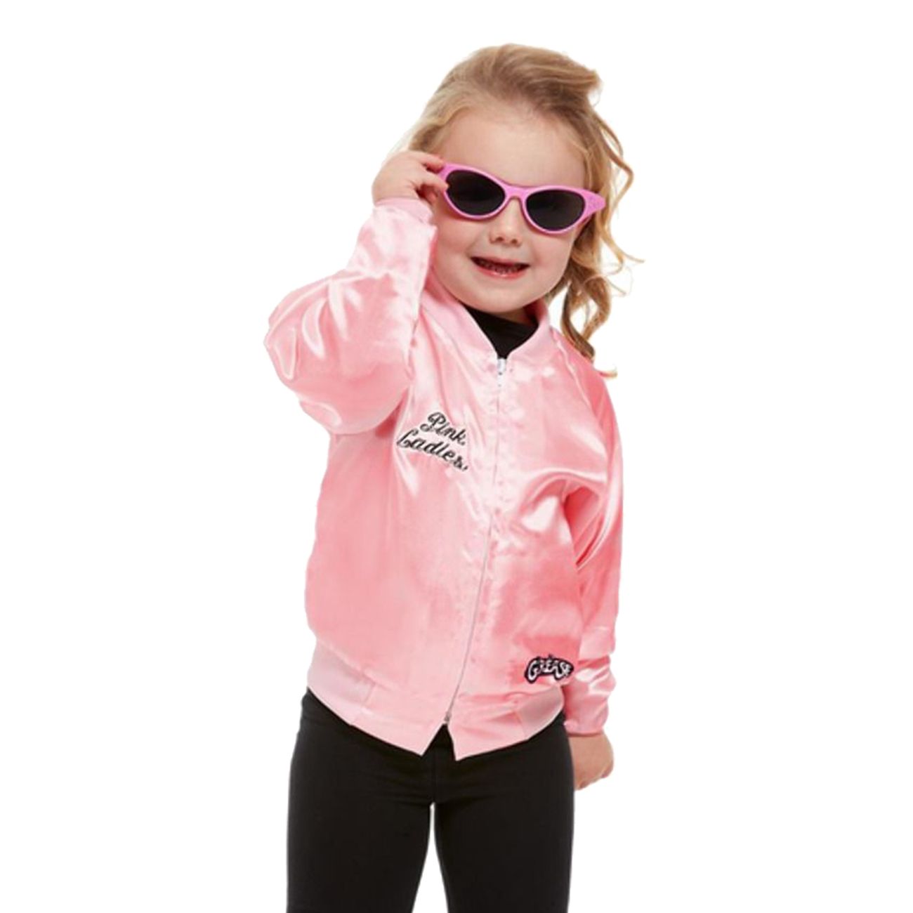 mønster Beregn Glimte Grease Pink Lady Jakke Børn | Partykungen