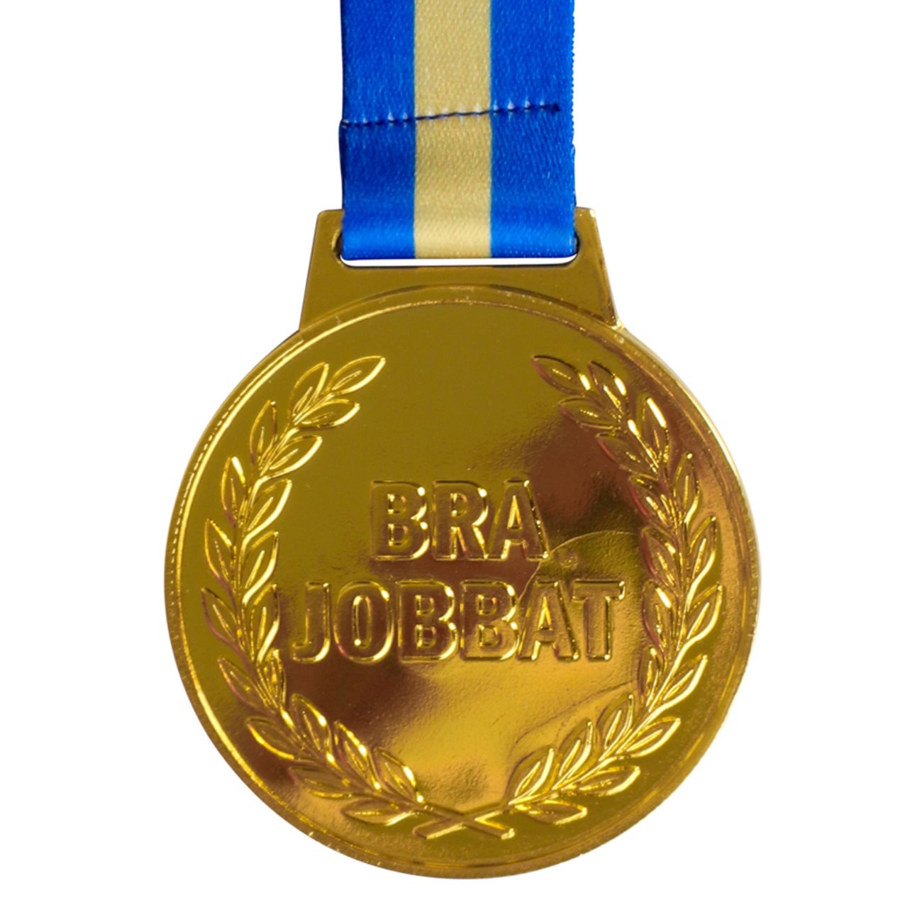 Guldmedalj Bra Jobbat med Blågult Band
