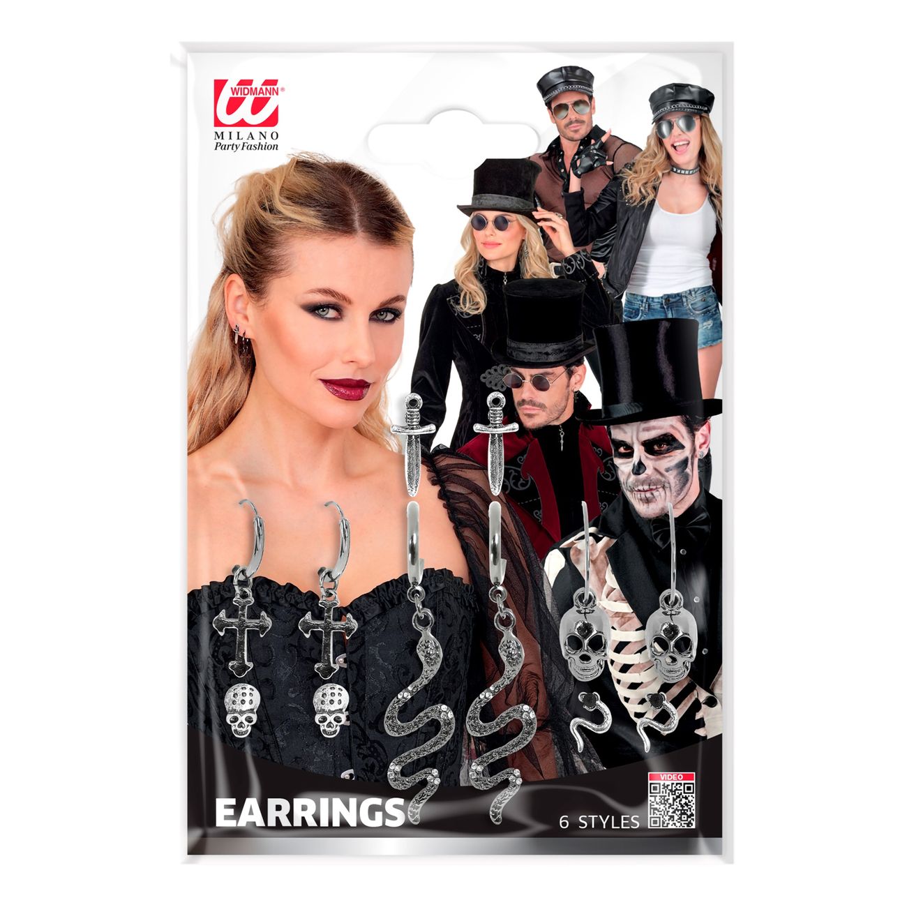 Halloween Örhängen Stora Set