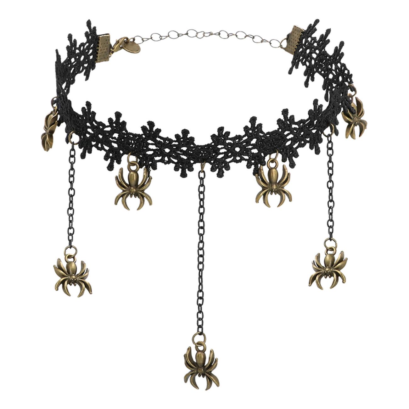Choker Halskjede med Edderkopper