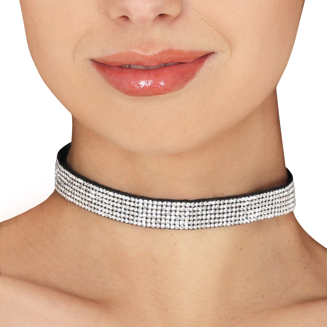 Choker Halskjede med Strass