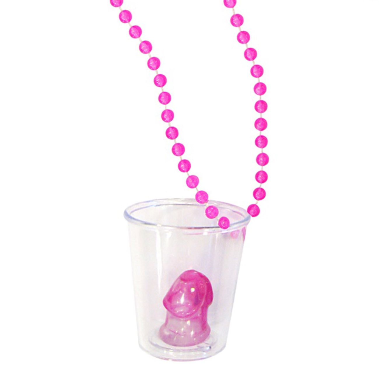 Halsband med Shotglas Rosa Penis