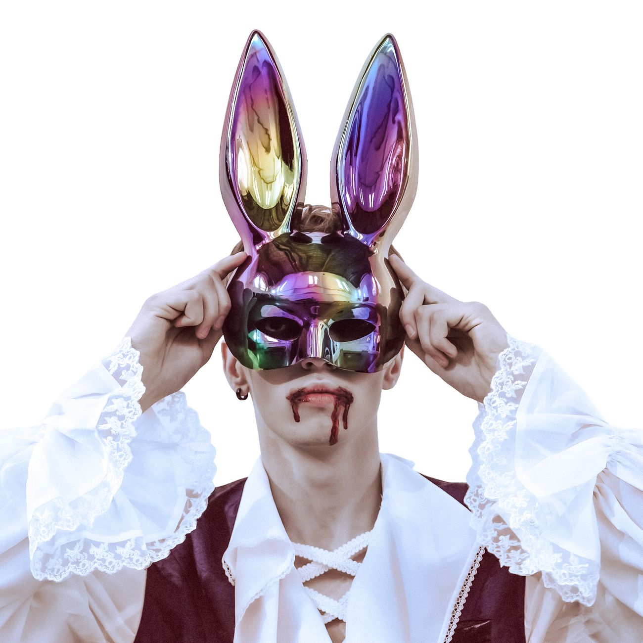 Halvmask Kanin Iredescent