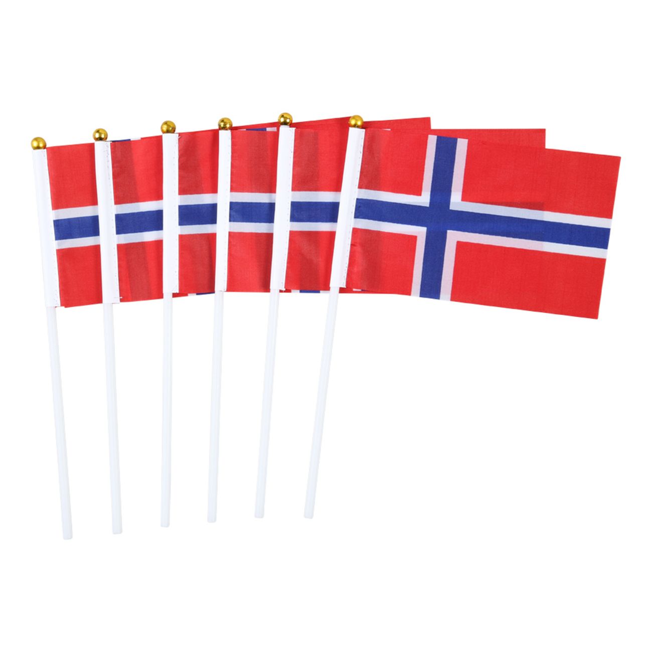 Handflaggor Norska Flaggan