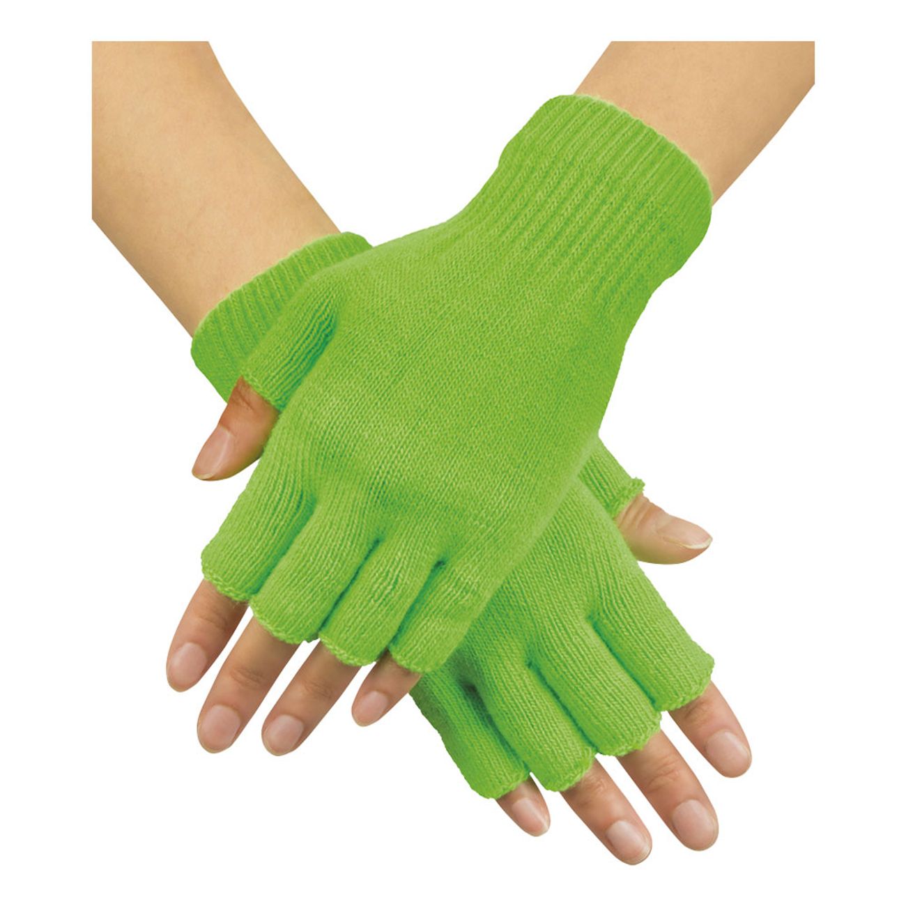 Jeg har en engelskundervisning Af Gud Uplifted Handsker Fingerløse Neongrønne | Partykungen
